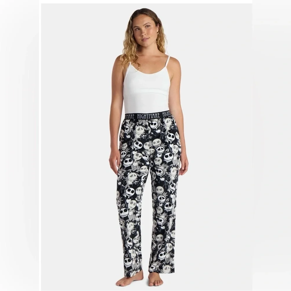 Nightmare Before Christmas Women’s Velour Sleep Pants - Picture 3 of 7